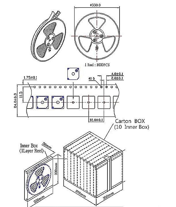 Automated optical inspection of electromagnetic buzzer on MEIDI SMD line